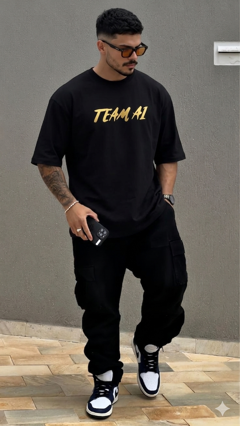 Team AI Black Tee